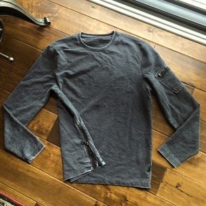 John Varvatos Sweatshirt with Zippers M Medium